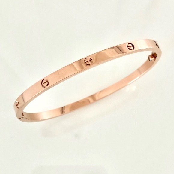 Rose Gold Screw Bracelet Small Model - Picture 10 of 10